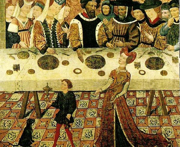 catalan school banquet of herod Germany oil painting art